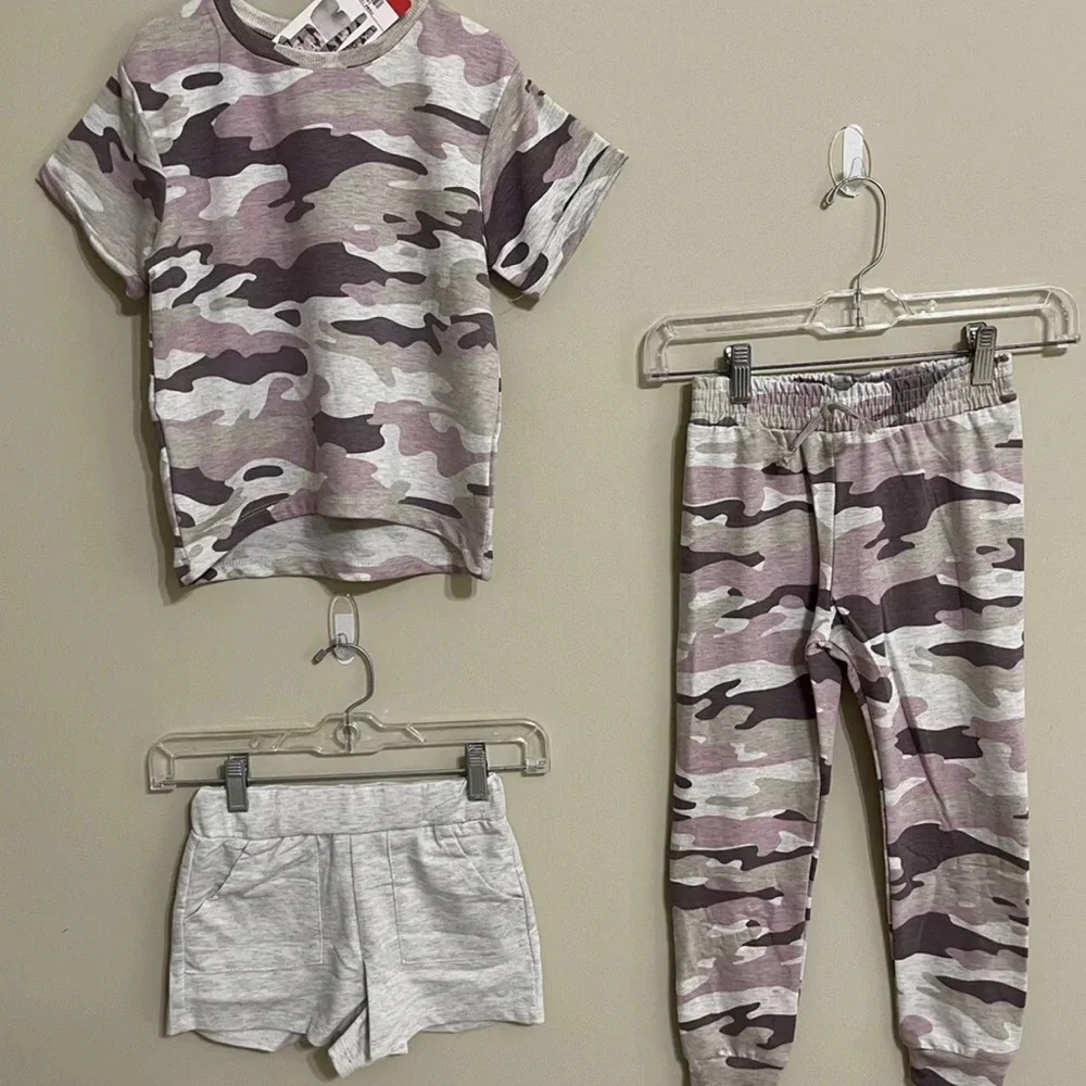 Jessica Simpson Kids' 3-piece 5 Pink Camo Set